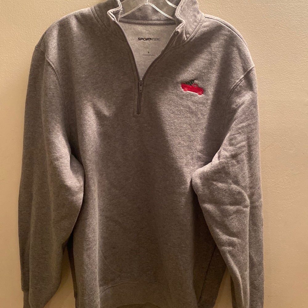 Blair Lamb Design Unisex Quarter Zip Embroidered Sweatshirt